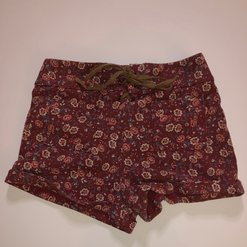 High Waist Hollister Drawsting Cotton Short-Shorts